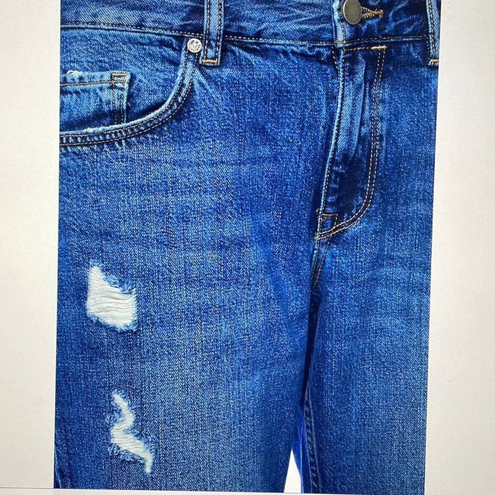 ALL SAINTS MID INDIGO BLUE JEANS. - Picture 3 of 10